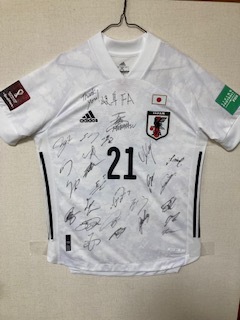 サイズxoサッカー日本代表 サイン入りユニフォーム
